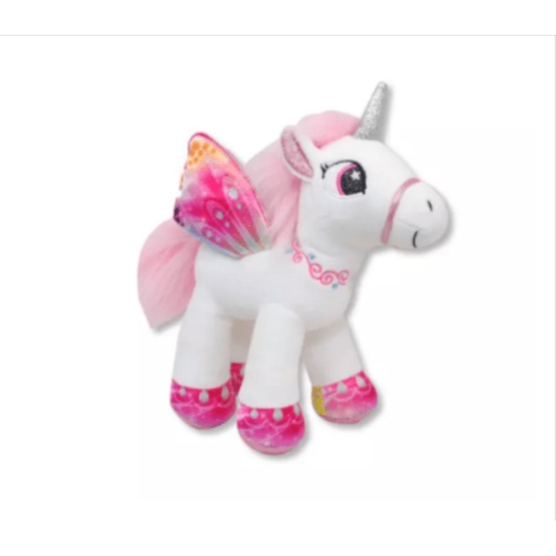Plush Unicorns with Wings, Pink/Purple/Blue/White*
