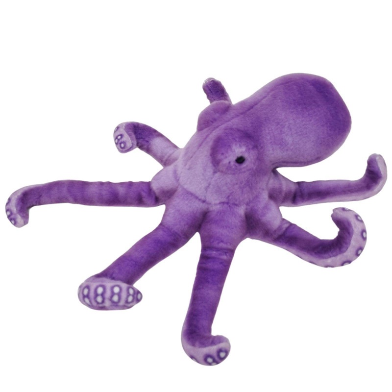 Purple Plush Octopus  Eco-Friendly Stuffed Animal