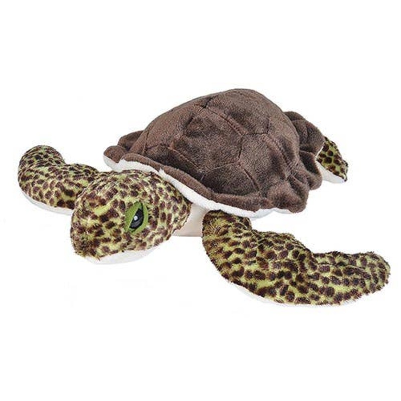 Realistic Green Sea Turtle Stuffed Plush Animal - 15"