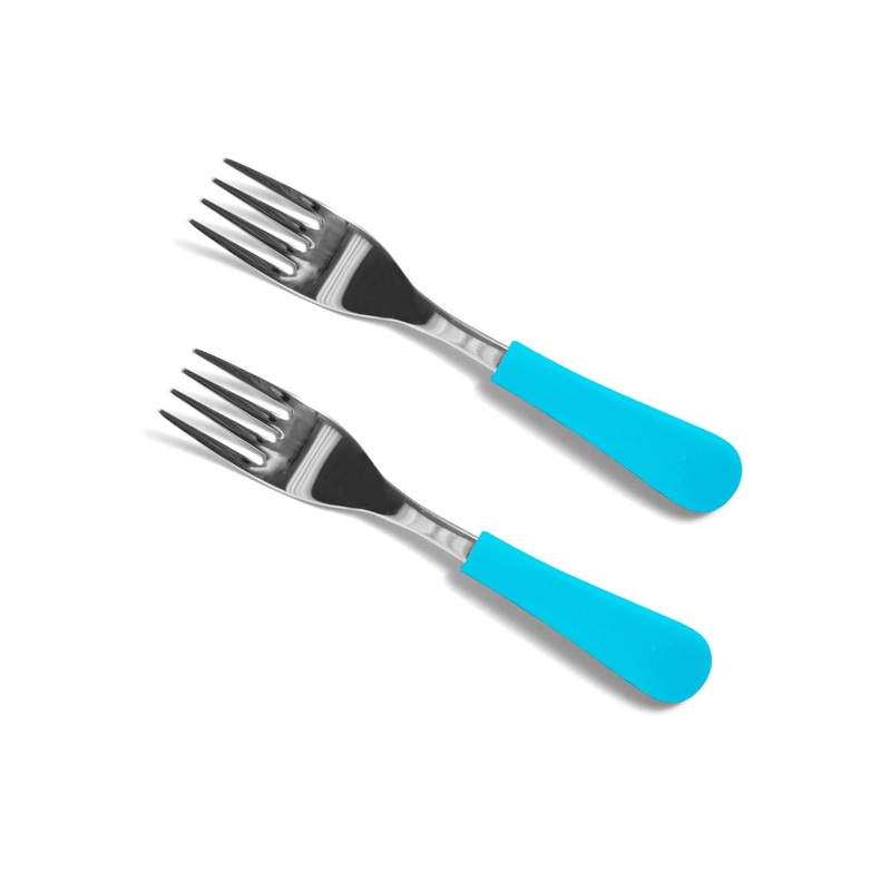 Avanchy Blue Stainless Steel Fork 2 Pack