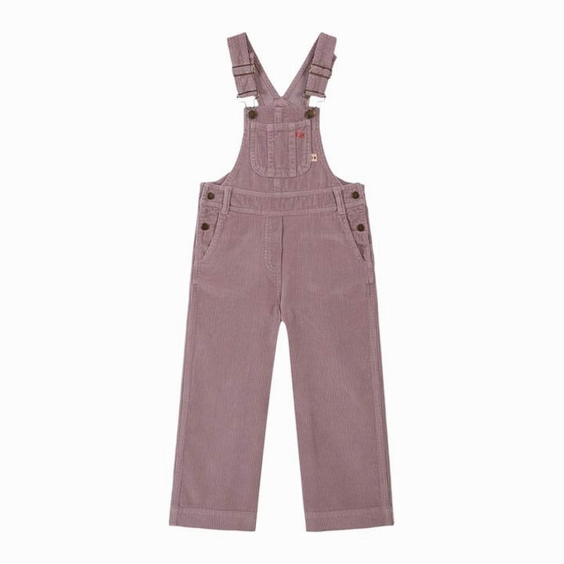 Emile et Ida Floral Pockets Overalls  Mauve