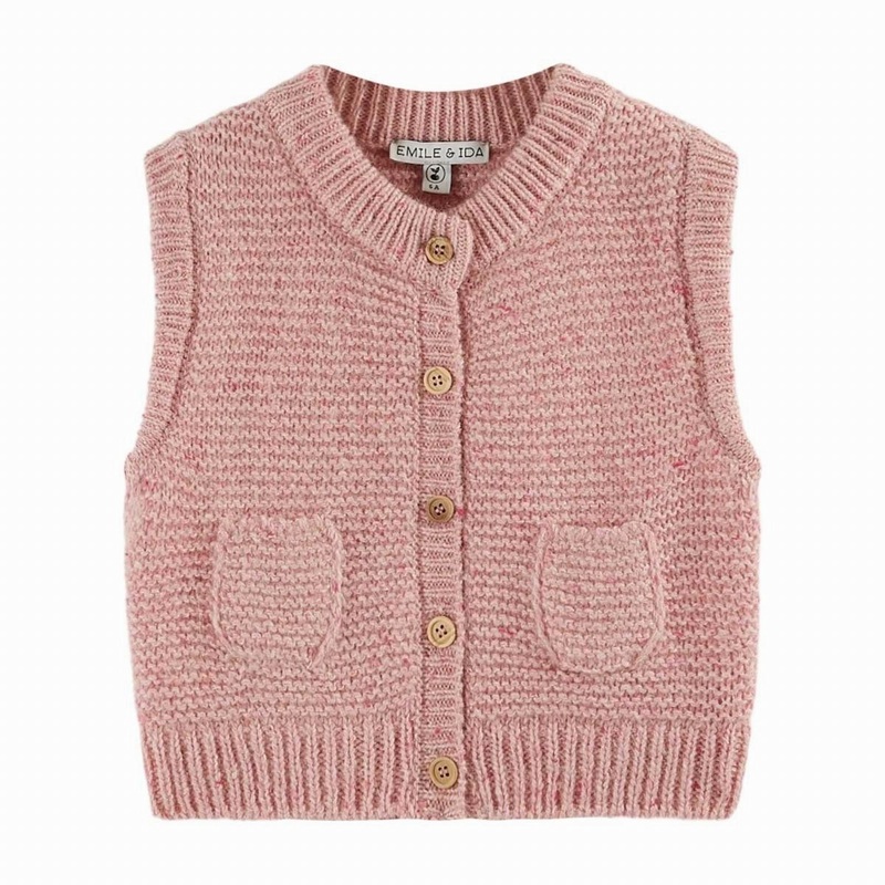 Emile et Ida No Sleeves Cardigan  Barbapapa