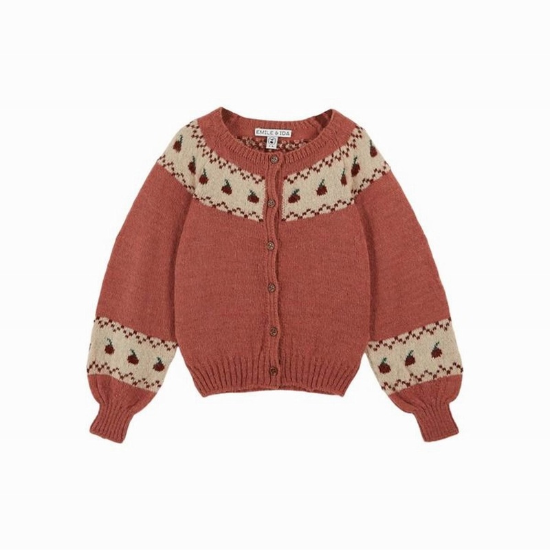 Emile et IdaApple Cardigan  Rose