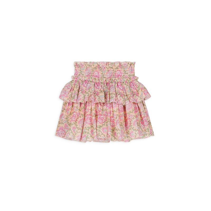 Louise Misha Skirt Roumia - Printed Cotton Voile - Yellow Capri Cove