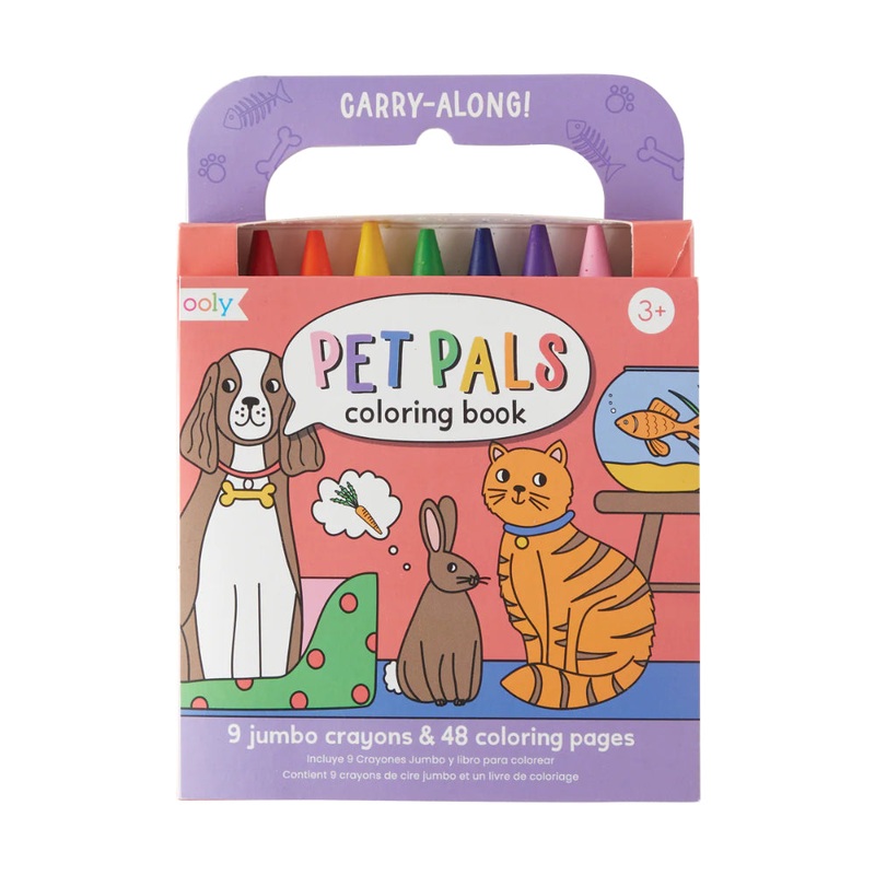 OOLY Carry-Along: Coloring Book Set - Pet Pals