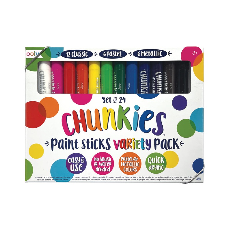 OOLY Chunkies: Paint Sticks Variety Pack (Set of 24)