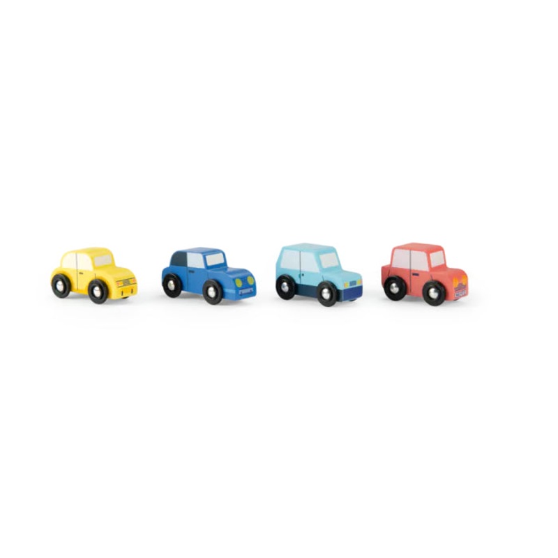 Moulin Roty Avenue Du Moulin Set of 4 Wooden Cars