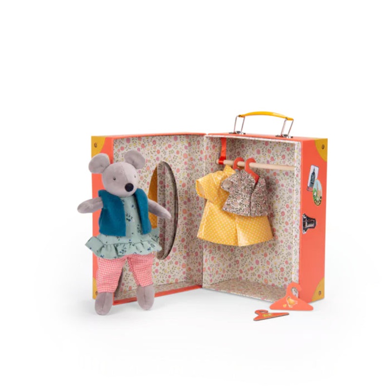 Moulin Roty La Grande Famille Little Wardrobe Suitcase Nini