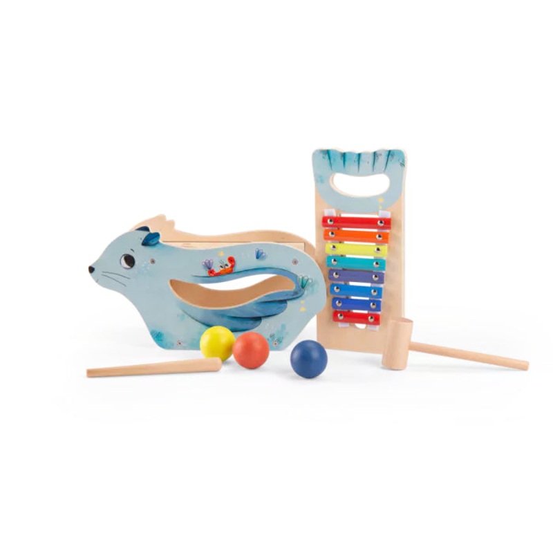 Moulin Roty Les Adventures De Paulie Tap Tap Metallophone