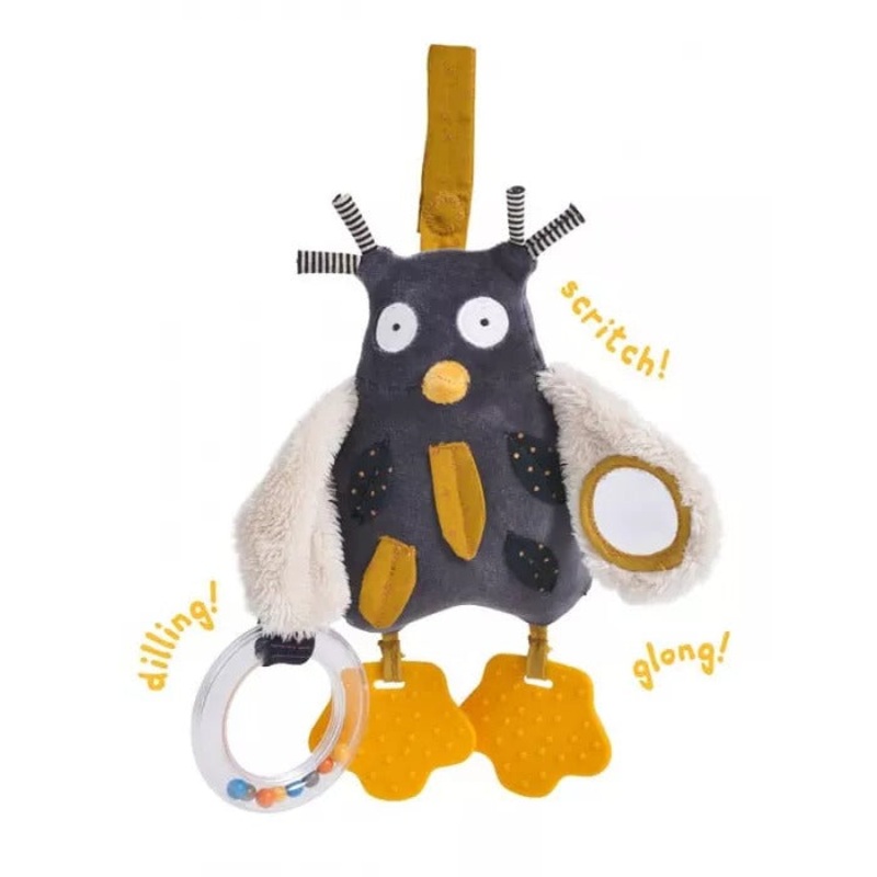 Moulin Roty Les Moustaches Activity Owl H24cm