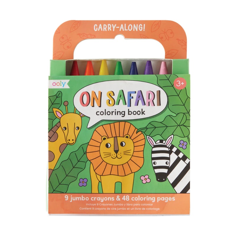 OOLY Carry-Along: Coloring Book Set - On Safari