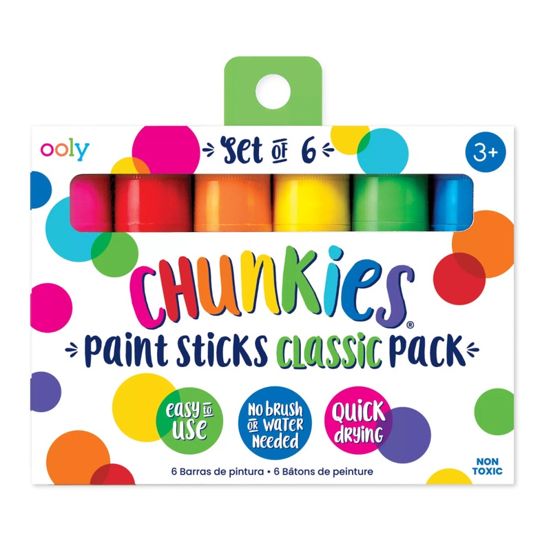 OOLY Chunkies: Paint Sticks Classic Pack (Set of 6)