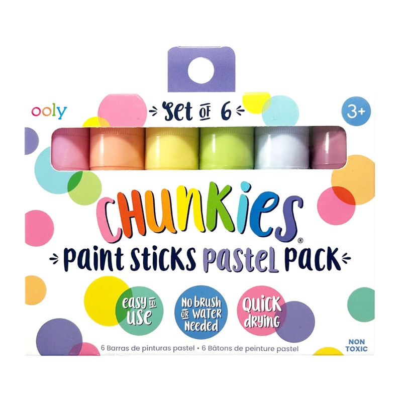 OOLY Chunkies: Paint Sticks Pastel Pack (Set of 6)
