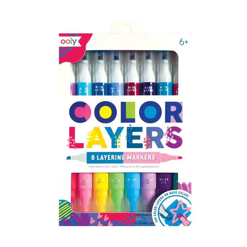 OOLY Color Layers: Double-Ended Layering Markers (Set of 8 / 16 Colors)