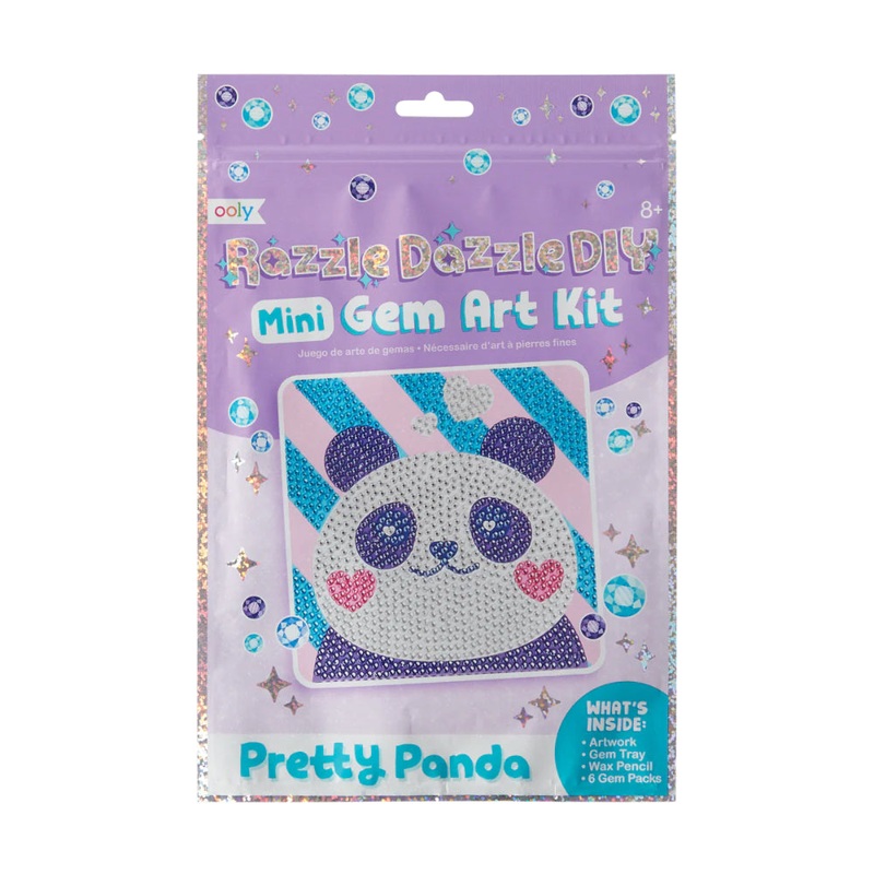 OOLY Razzle Dazzle D.I.Y.: Mini Gem Art Kit - Pretty Panda