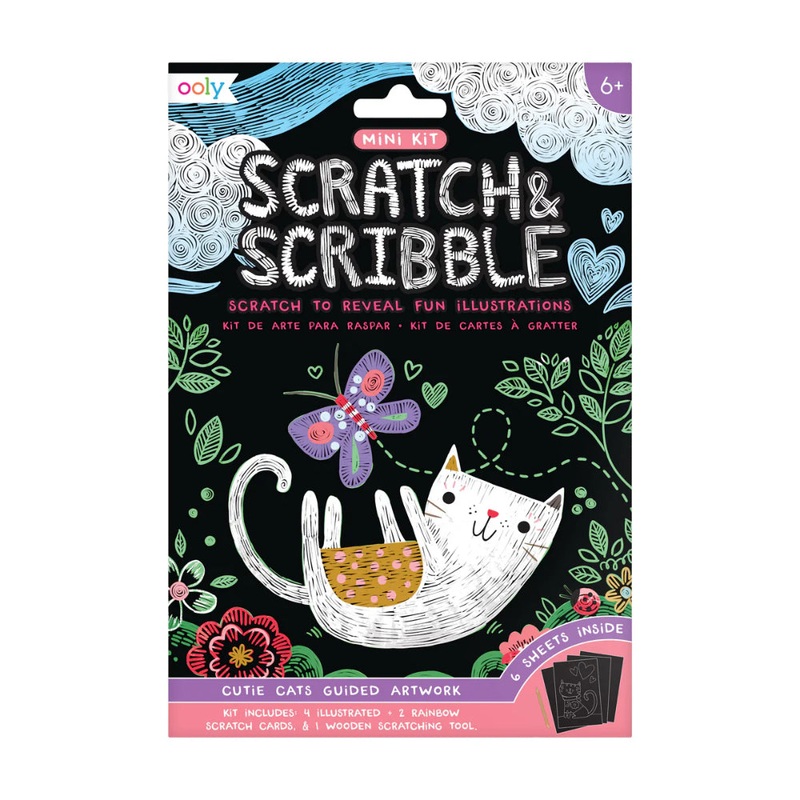 OOLY Scratch & Scribble: Mini Kit - Cutie Cats