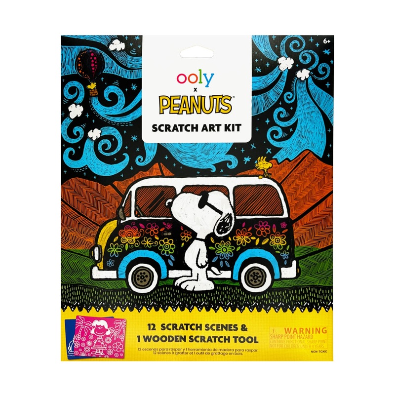 OOLY X Peanuts: Scratch Art Kit (13 pc set)