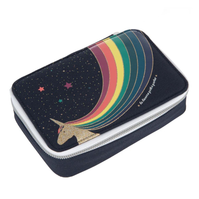 Jeune Premier Pencil Box Filled - Unicorn Gold - 7x13x20cm