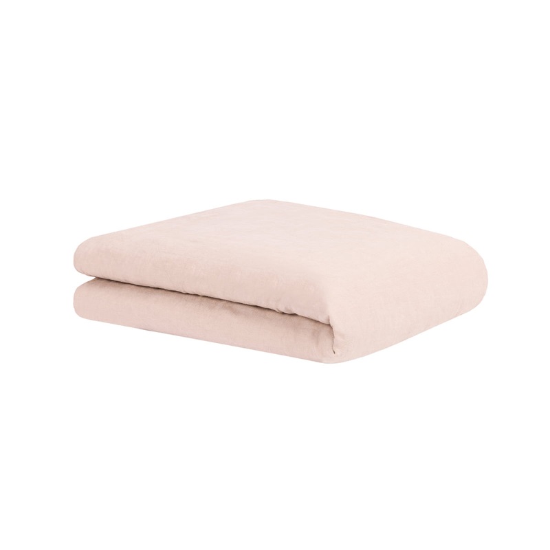 nobodinoz Baby Duvet Cover L1n0 Washed French Linen Mauve Pink