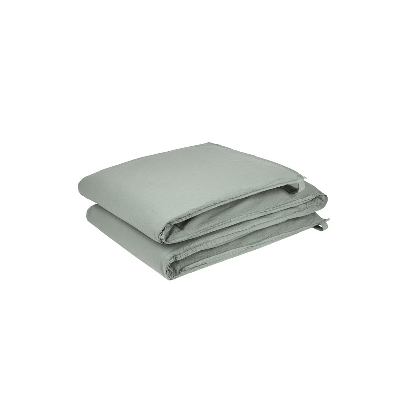 nobodinoz Wabi Sabi Zipped Cot Bumper Azure