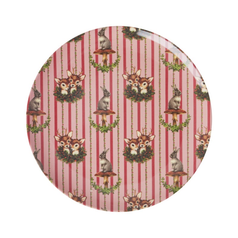 Rice DK Melamine Side Plate with Sweet Forest Print