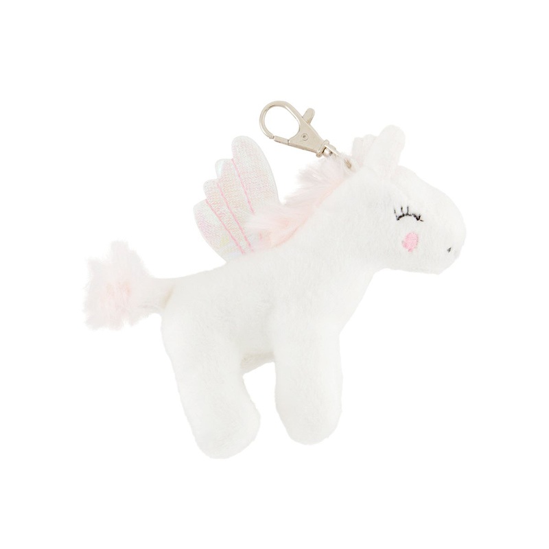 RJB Stone Betty The Rainbow Unicorn Plush Bag Charm