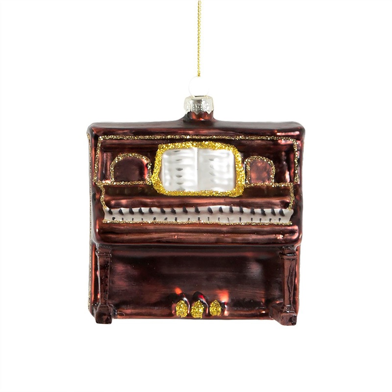RJB Stone Classical Piano Shaped Bauble
