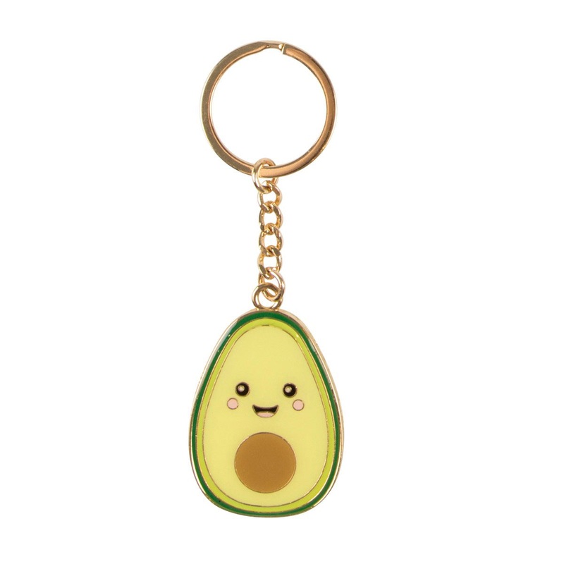 RJB Stone Happy Avocado Enamel Keyring