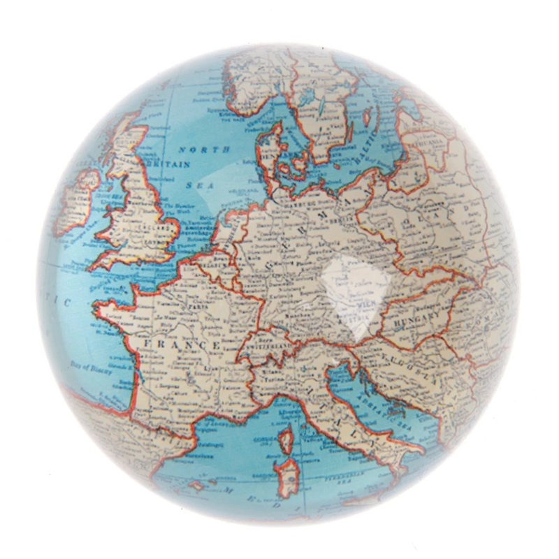RJB Stone Vintage Map Paperweight