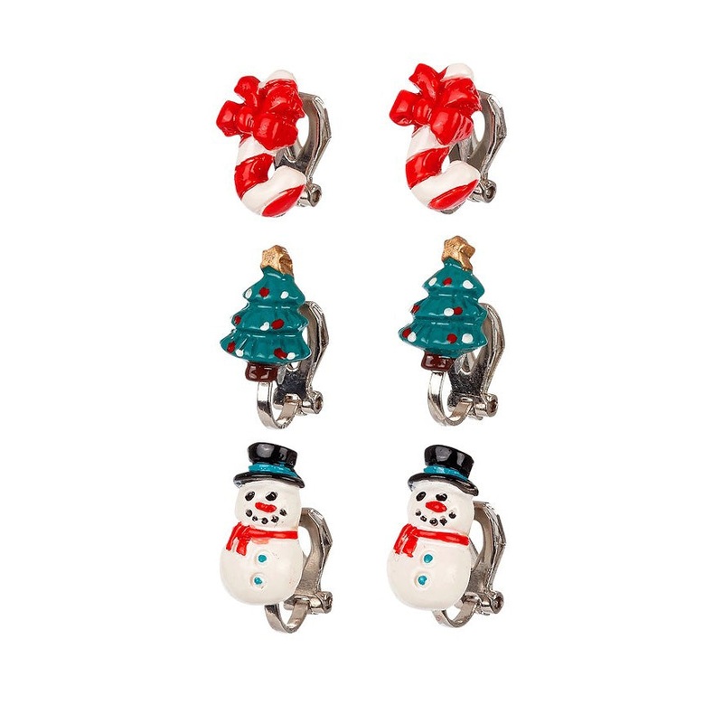 Souza 3 Pairs Ear Clips Christmas