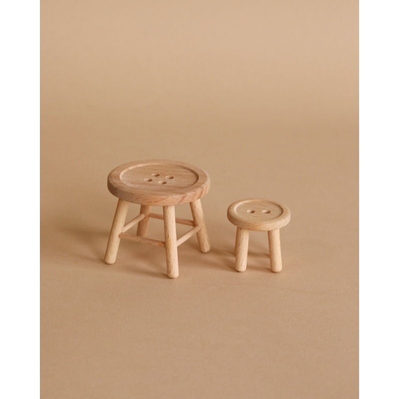 Maileg Table & Stool, Mouse Size