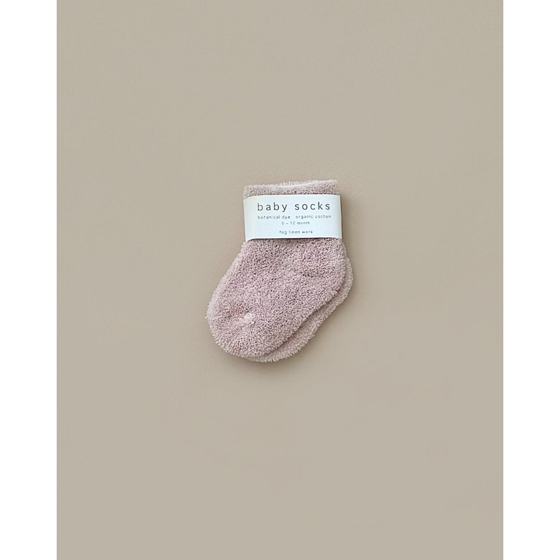 Baby Pile Knit Socks - Pink