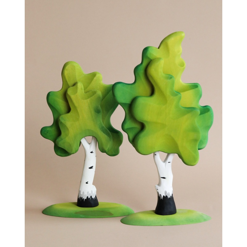 Bumbu Handmade Wooden Extra Large Birch Tree Set