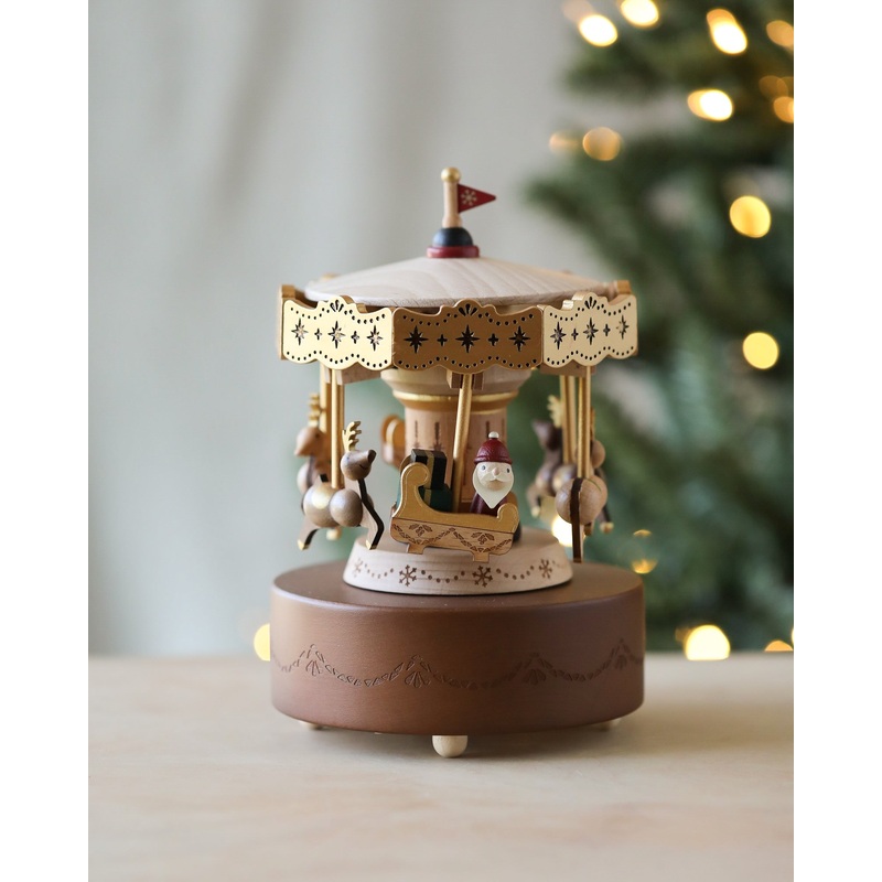 Christmas Carousel Music Box