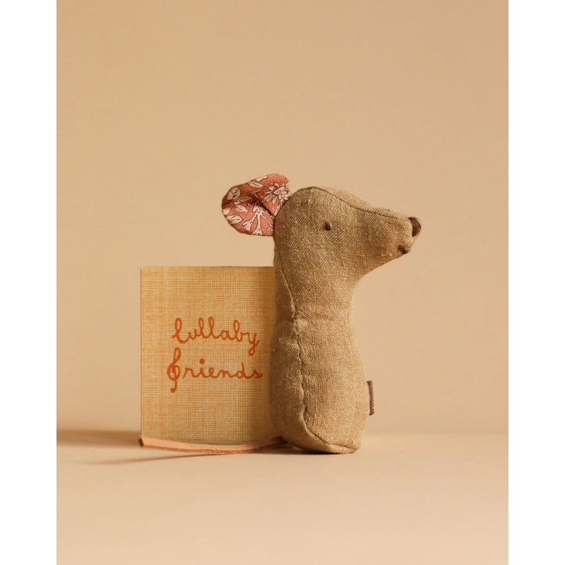 Maileg Lullaby Friend Rattles, Mouse Rattle - Light Umber