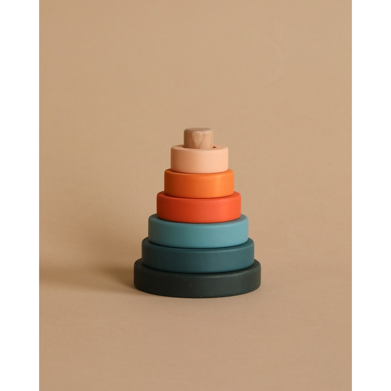 Mini Wooden Pyramid Stacker - Tropics