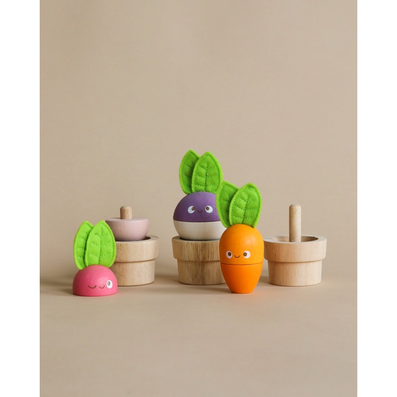 Stacking Wooden Veggies