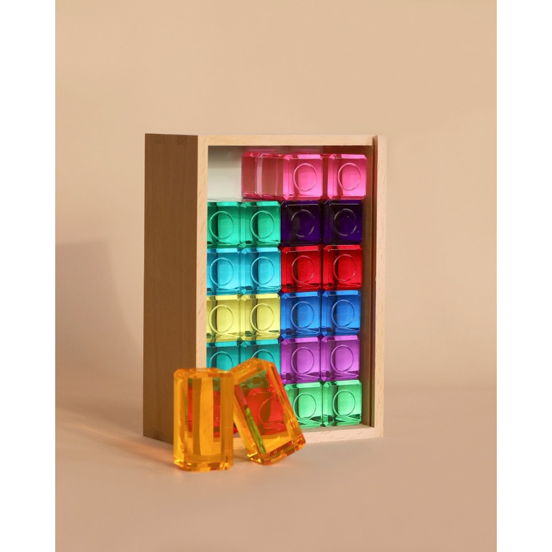 Bauspiel Luminous Blocks - 24 Piece