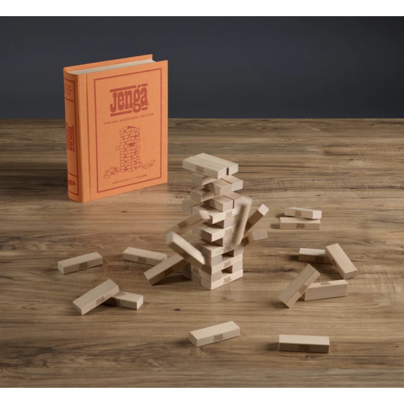 Board Game: Jenga Vintage Bookshelf Edition