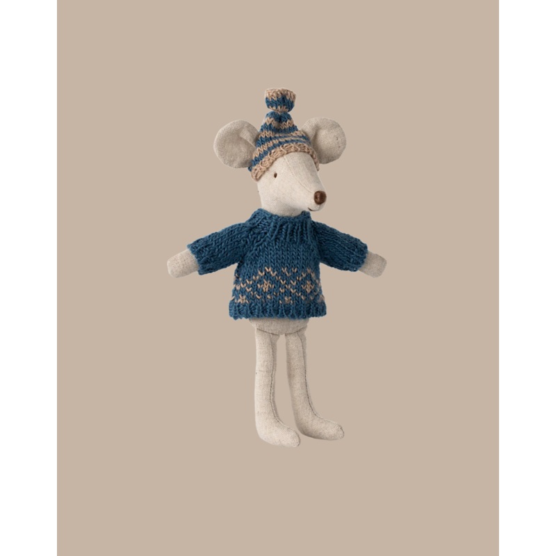 Maileg Extra Clothing: Knitted Sweater And Hat for Dad Mouse