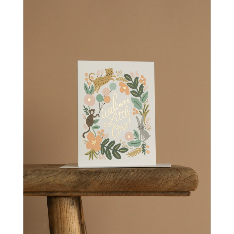 Menagerie Baby Card