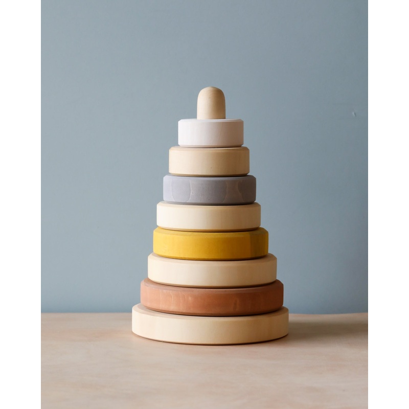 Raduga Grez | Handmade Pyramid Tower Stacker - Sand