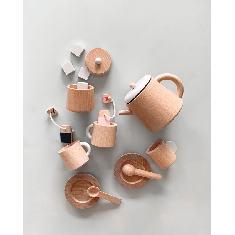 Wooden Tea Set