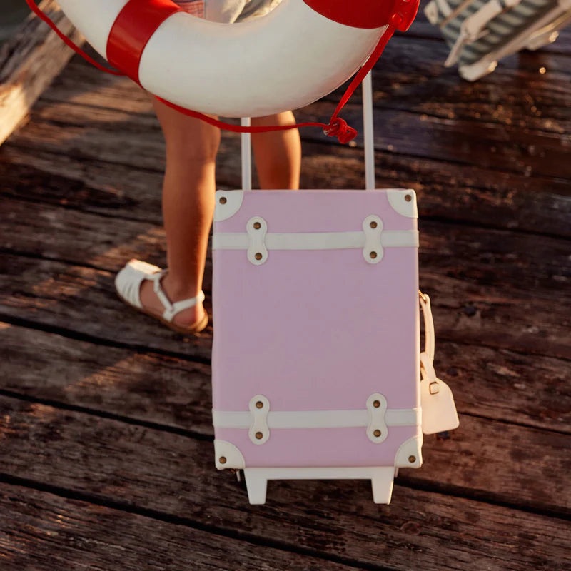 Olli Ella See-Ya Suitcase - Pink
