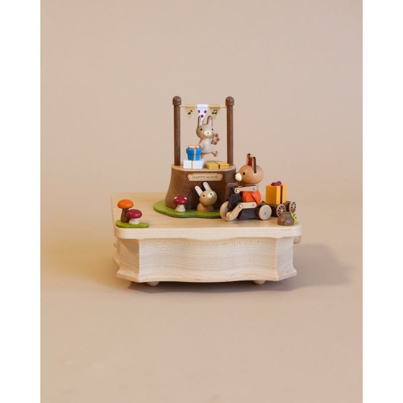 Pre-order: Wooden Bunny Music Box (ships end of August - early September)