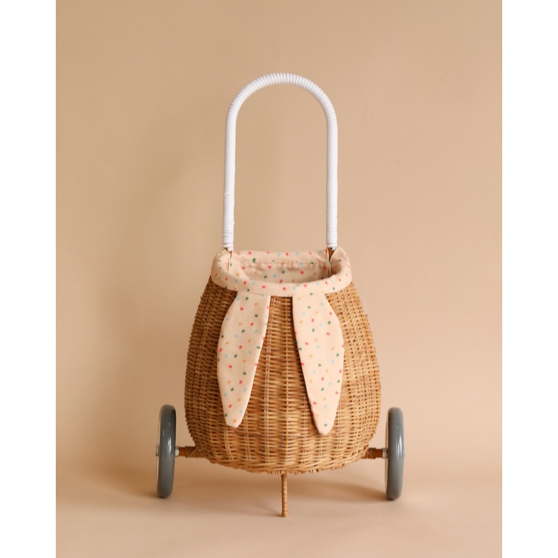 Rattan Bunny Luggy With Lining  Gumdrop