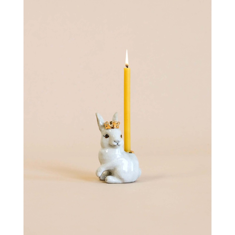 Royal White Rabbit Cake Topper - Final Sale
