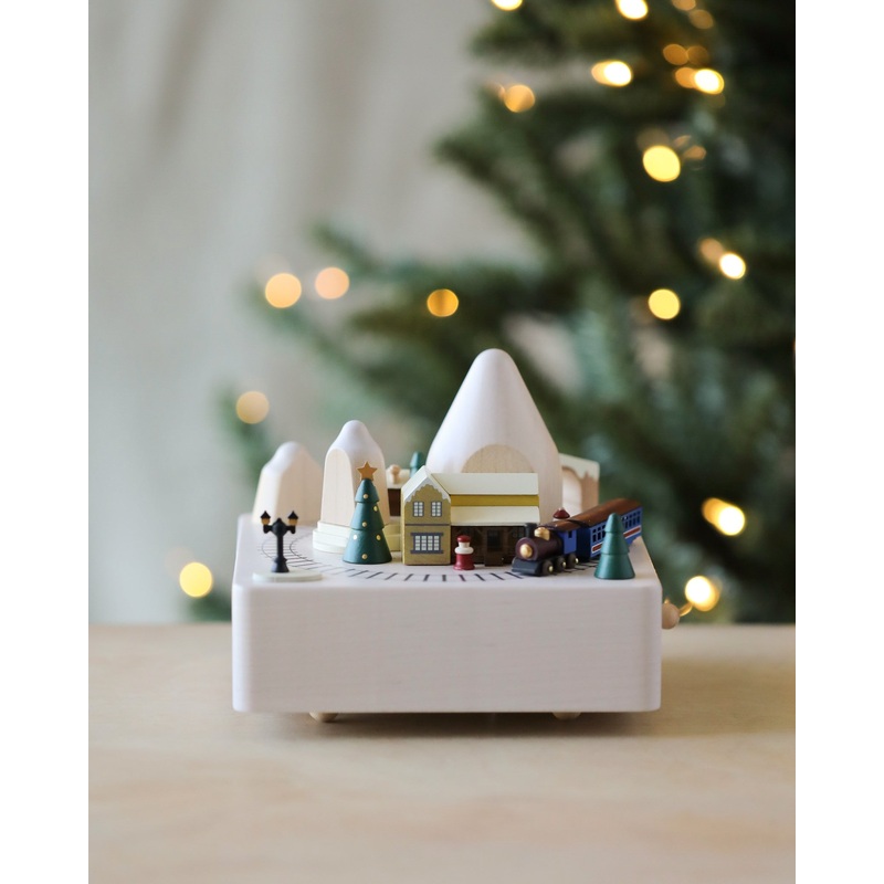 Christmas Train Music Box