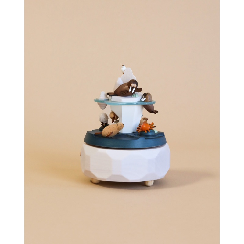 Wooden Arctic Music Box