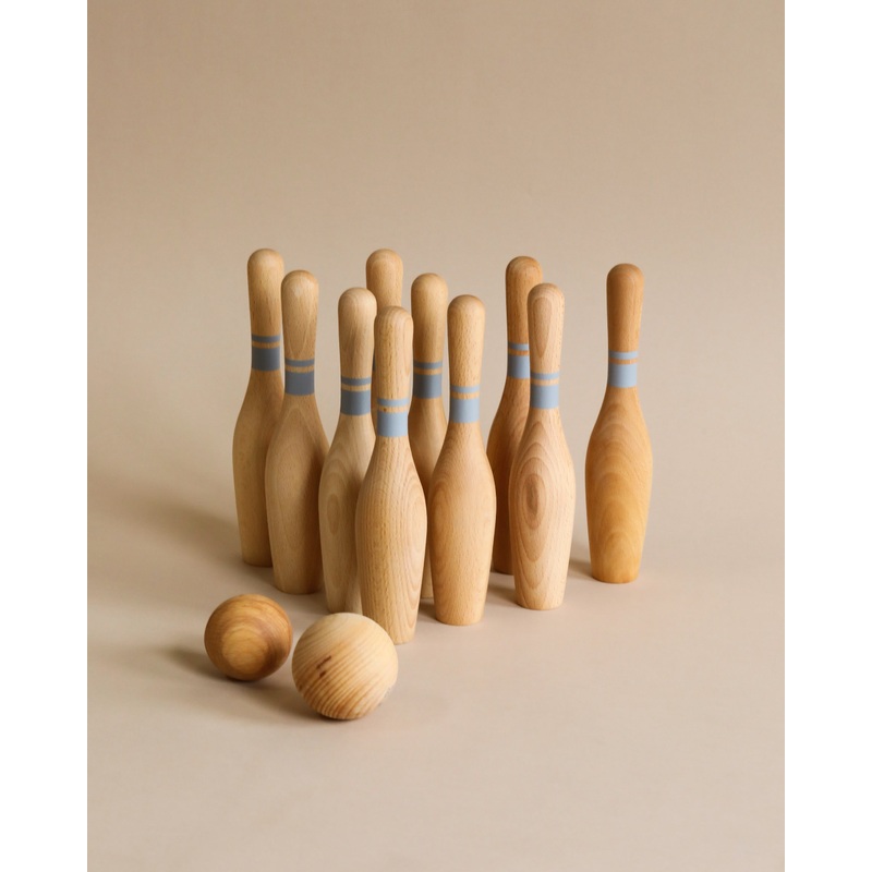 Wooden Bowling Set